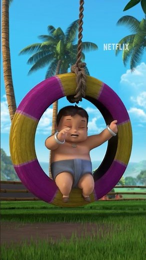 Bheem + swing = best playdate ever! 🛝 Mighty Little Bheem is now playing on Netflix!