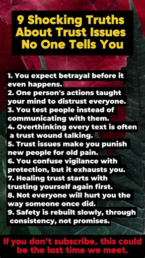 9 Shocking Truths About Trust Issues No One Tells You #TrustIssues #Psychology #PsychologyFacts