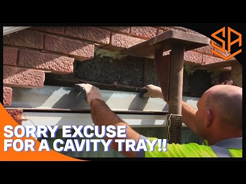 BRICKLAYING...RUSTY ANGLE IRON REPLACEMENT WITH NEW GALVANISED LINTEL...PART 2