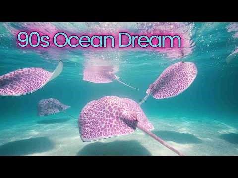 3 Hours of Dreamy Ocean Ambience 🌈✨ | 90s Lisa Frank–Inspired Fantasy Sea | Calm & Sleep Music