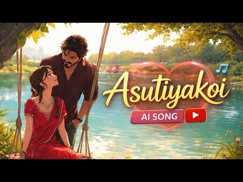 ASUTIYAKOI 💙 | Assamese Romantic AI Song | Innocent Love & Dreamy Lo-fi Vibes||Nomad axom