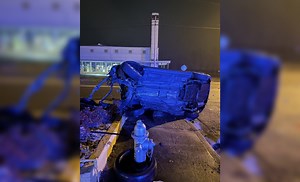 Virginia car crash, explosion captured on video