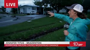 36K views · 541 reactions | DAMAGE IN BRADENTON  Hurricane Milton's strong winds ripped the roofs and sides off of mobile homes in Manatee County, about 20 miles north of where the storm made landfall in Siesta Key. Power outage numbers there are some of the worst in Tampa Bay: https://www.wtsp.com/article/weather/power-outages-hurricane-milton-tampa-bay/67-86c9d153-4553-4870-b022-35d8a4b22aa9 | 10 Tampa Bay | Facebook