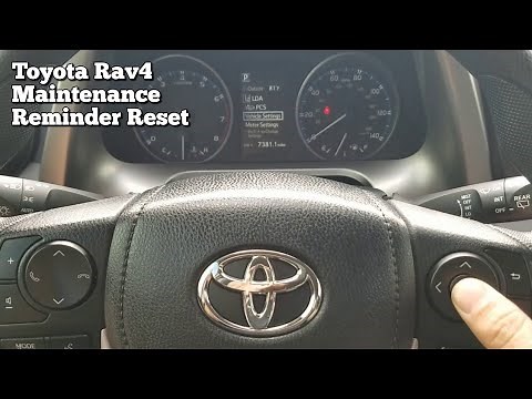 Toyota Rav4 Maintenance Reminder Reset 2017