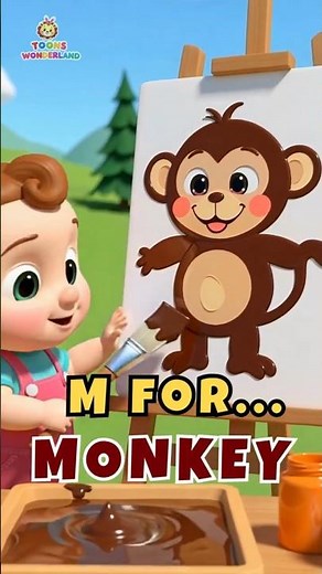 ABC Song for Kids (M-P) | Fun Alphabet Nursery Rhyme | ABCD Learning Song #abcd #kidssongs #shorts