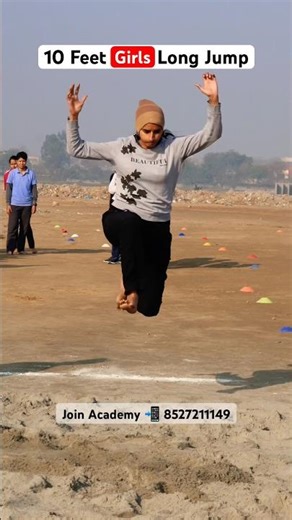 😱🔥Girls Long Jump✅ #viral #trending #bestphysicalacademy #army