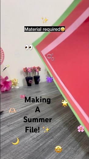 Making a Summer Vacation File ✨ | Part 1 #diy #aesthetic #craft #craftblogger #craftee #craftaddict