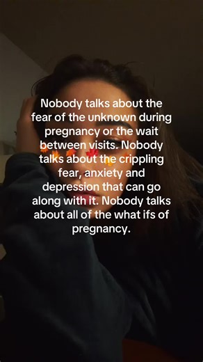 Only in my 10th week of pregnancy and nobody ever talks about the fear of the unknown during pregnancy or the wait between visits. Nobody talks about the crippling fear, anxiety and even depression that can come along with it. Nobody talks about the what ifs. I hate that I can’t stop worrying about my little one and if they are ok and there’s nothing I can to check besides ultrasounds. :( #pregnant #mypregnancyjourney #pregnanttiktok #emotions #pregnancy