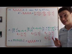 NYC - 2.2 - Exercise on Elementary Matrices