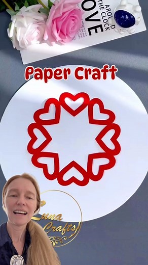 Thousands of Tips | Paper Craft Heart Shape Cute and easy way to cut paper on heart shape circular partern. Credits: @lunacrafts_ideasworld #papercraft... | Instagram