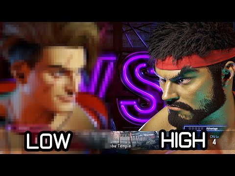 Street Fighter 6 Graphics Comparison ! MESH QUALITY AND TEXTURE.