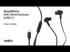 How to Use Belkin SoundForm ANC Wired Earbuds (USB-C) | Setup & Controls Guide