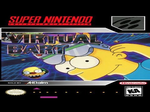 Virtual Bart (SNES) Gameplay AI Upscale 4K