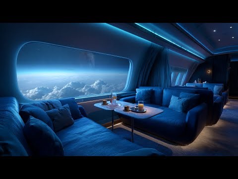 Let the gentle engine hum lull you | Real airplane cabin ASMR white noise for calm