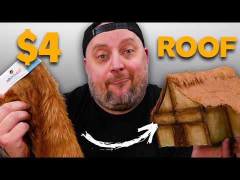 Thatched Roof Hack for Miniature Buildings