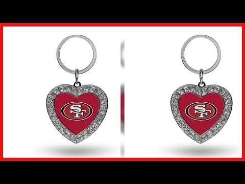 Show Your Team Pride with the Rhinestone Heart Shape Key Chain
