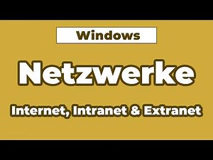 LAN, WLAN, Internet & Intranet explained simply (PC basics)
