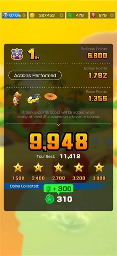 Mario Kart Tour (Baby Daisy 🧡🌼 got Lucky and got 300 Green Tokens 🌟💚) (26-12-2025) #shorts