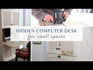 DIY Computer Cabinet: Hidden Computer Desk for Small Spaces