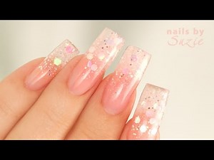 DIY: Glitter Acrylic Fade