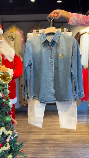 WESTERN LADY BOUTIQUE KOCHI on Instagram: "Denim shirt set 🩵🤍"