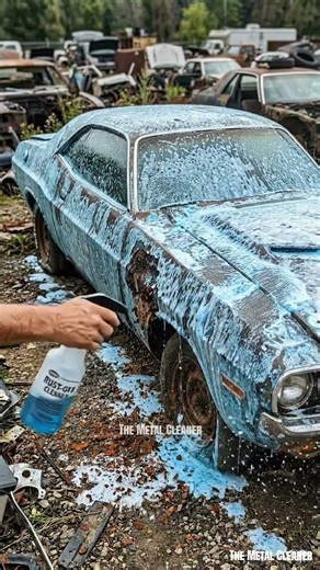 Saving a Junked Dodge Challenger | Extreme Rust Removal #shorts