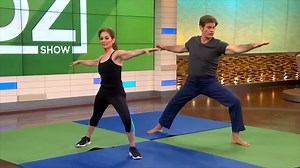 Take seven minutes every morning to get energized. Follow along with #DrOz and registered dietitian Joy Bauer as they demonstrate how to do this yoga-inspired #workout. #workouttips #freeweightsworkout #workoutroutine #workoutmotivation | OzTube