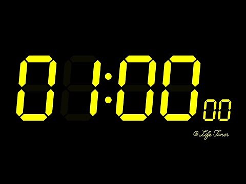 1 Minute Countdown Timer | Speed Milliseconds Display #timer