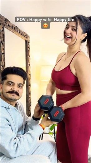 The Ultimate Dumbbell Workout at Home🏠 #fitness #workout #dumbbell #homeworkout #ytshorts #couple