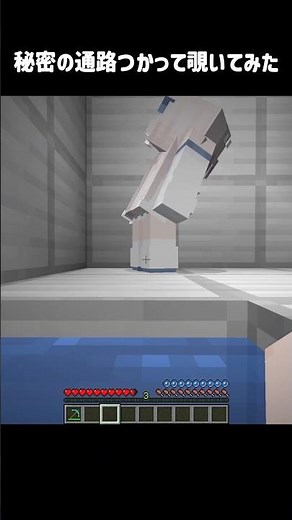 I used a secret passage to take a peek #Minecraft #Minecraft #minecraft