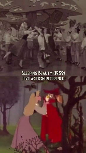 Helene Stanley as Aurora in the making of the Disney Classic Sleeping Beauty, 1959. créditos: vídeo de @levisncofee #disney #helenestanley #vintage #marciavintage #1959