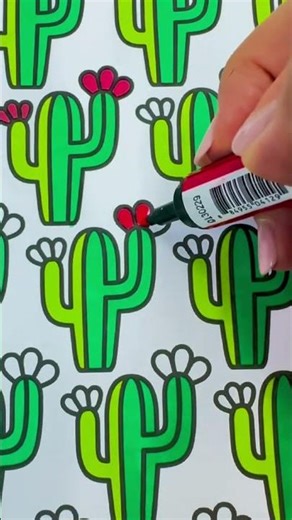 Pattern Crush! Cactus mania coloring page! 🌵