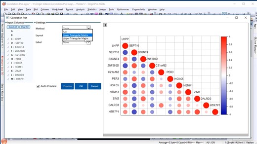 Correlation Plot App