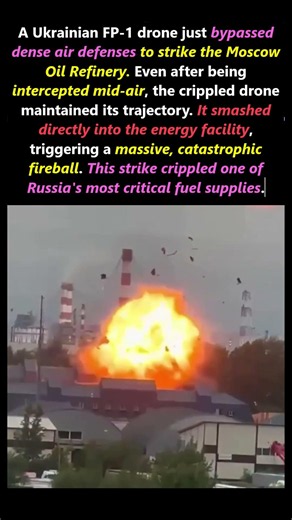 Intercepted Drone Still Destroys Moscow Refineries #military