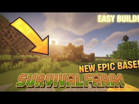 The Most Beautiful Wooden Farm Base in Minecraft Survival 🌿