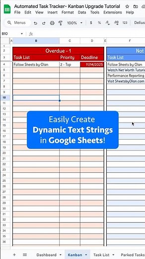 Easily create dynamic text strings in Google Sheets!