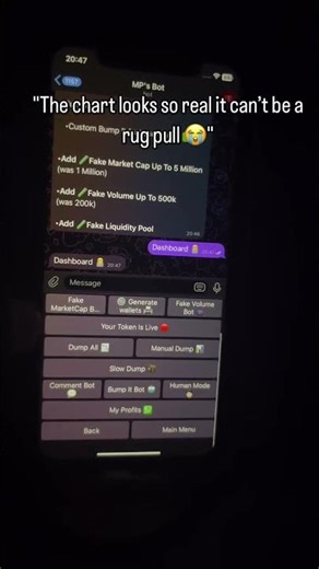 Rug pull pump and dump 😈 LINK IN BIO #crypto #solana #wifimoney #viral #btc #ethereum #pumpfun