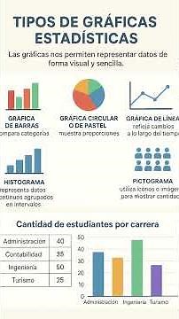 Explicación de los tipos de gráficas estadísticas y el paso a paso de cómo realizar por lo menos una