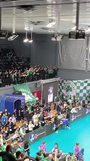 Παναθηναϊκός - Βαλεφόλια: Βράζει το κλειστό της Γλυφάδας #paopantou #Champinni #panathinaikos1908 #ChallengeCup #final