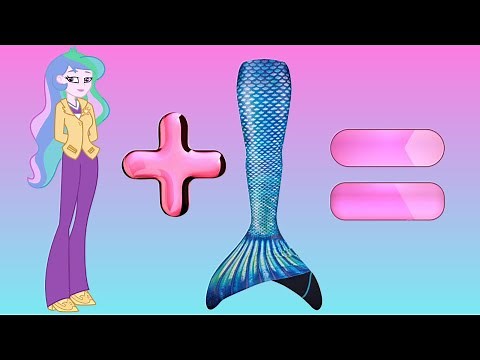 My Little Pony Mermaids. EQUESTRIA GIRLS becomes a Mermaids