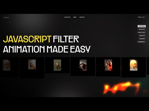 Fluid Filter Transitions with Mouse Movement (JavaScript)