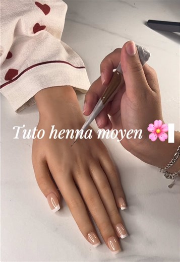 Tuto Henna : Modèle Moyen Étape par Étape 🌸
