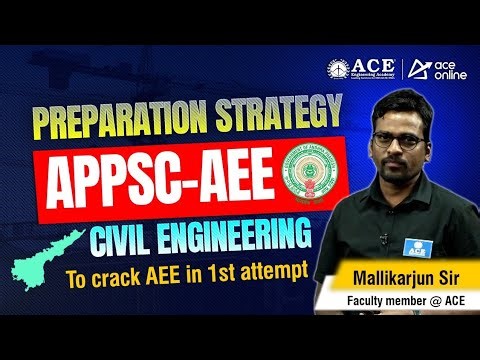 APPSC -AEE Civil Engineering Preparation Strategy | Crack AEE in 1st Attempt | ACE Online
