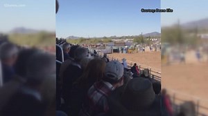 2 people recovering after horse-drawn stagecoach crashes at rodeo