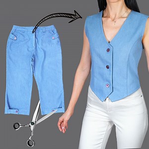 406K views · 5.2K reactions | How to upcycle old jeans into a style vest easily! Miarti 淋✂️ | Miarti - Wiederverwendung | Facebook