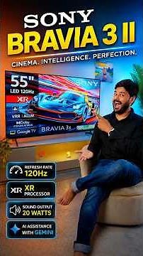 Sony BRAVIA 3II 55 Inch 4K 120Hz LED TV Review (2026) 🔥 | XR Processor, Google TV & Gaming Tested