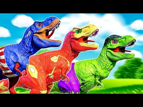 Spiderman Dinosaurs Breakout! Batman Spinosaurus, Indoraptor, TREX, I-REX Showdown with Isn't Over!