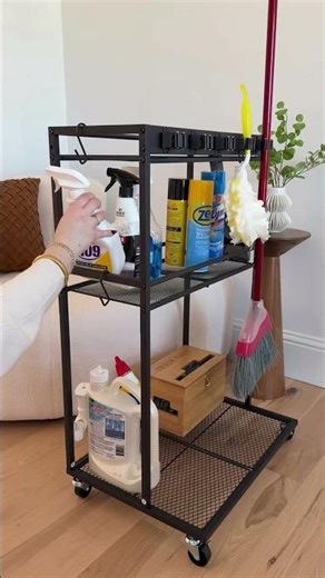 Cleaning cart for home organization 🧼 Shop my AMZ Store under List: Cleaning Cart Essentials
