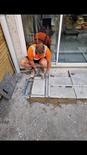 Beautiful Grey Limestone Garden and Timber Cladding Design