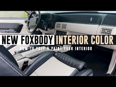 Complete Interior Restoration on my 1990 Mustang GT SEM Paint Dye - TIPS03E47